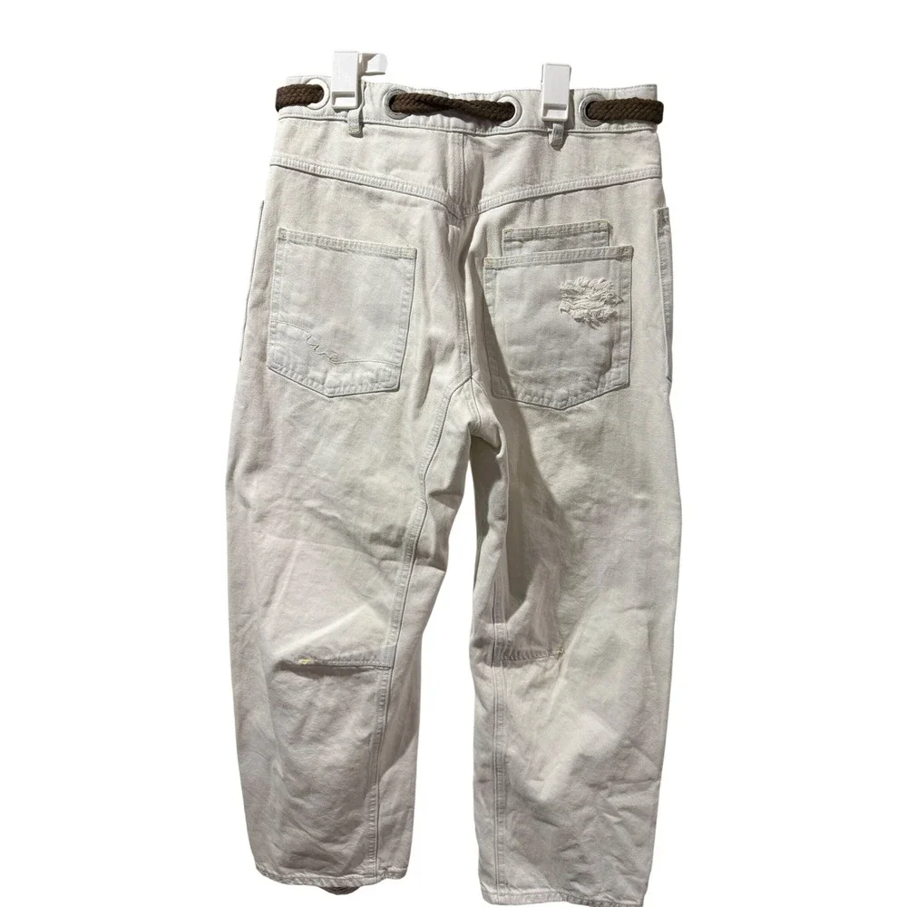 Free People We The Free Moxie‎ Barrel  White good luck Rope Belt 28 woman